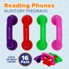 16 Reading Whisper Phones [16 Pack] Auditory Feedback Classroom Manipulative, Speech Therapy Toy Tool - Accelerates Reading Fluency & Pronunciation, Phonic Materials by 4Es Novelty view 2