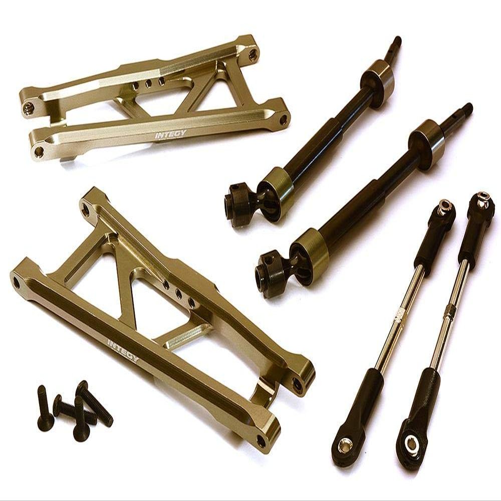 Integy Extended Rear Suspension Kit+Drive Shafts for 1/10 Stampede 2WD 1591 3641A 3655X