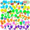 JOYIN 60 Toys Filled Easter Eggs, 2.5 Bright Prefilled Plastic Easter Eggs with 30 Kinds of Popular Toys for Hunt, Basket Stuffers/Fillers, Classroom Prize Supplies view 1