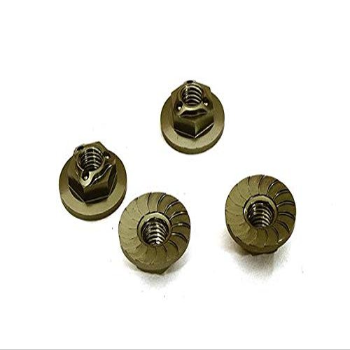 Integy Realistic M4 Size Machined 4mm Serrated Wheel Nuts Flanged for Most 1/10 Scale