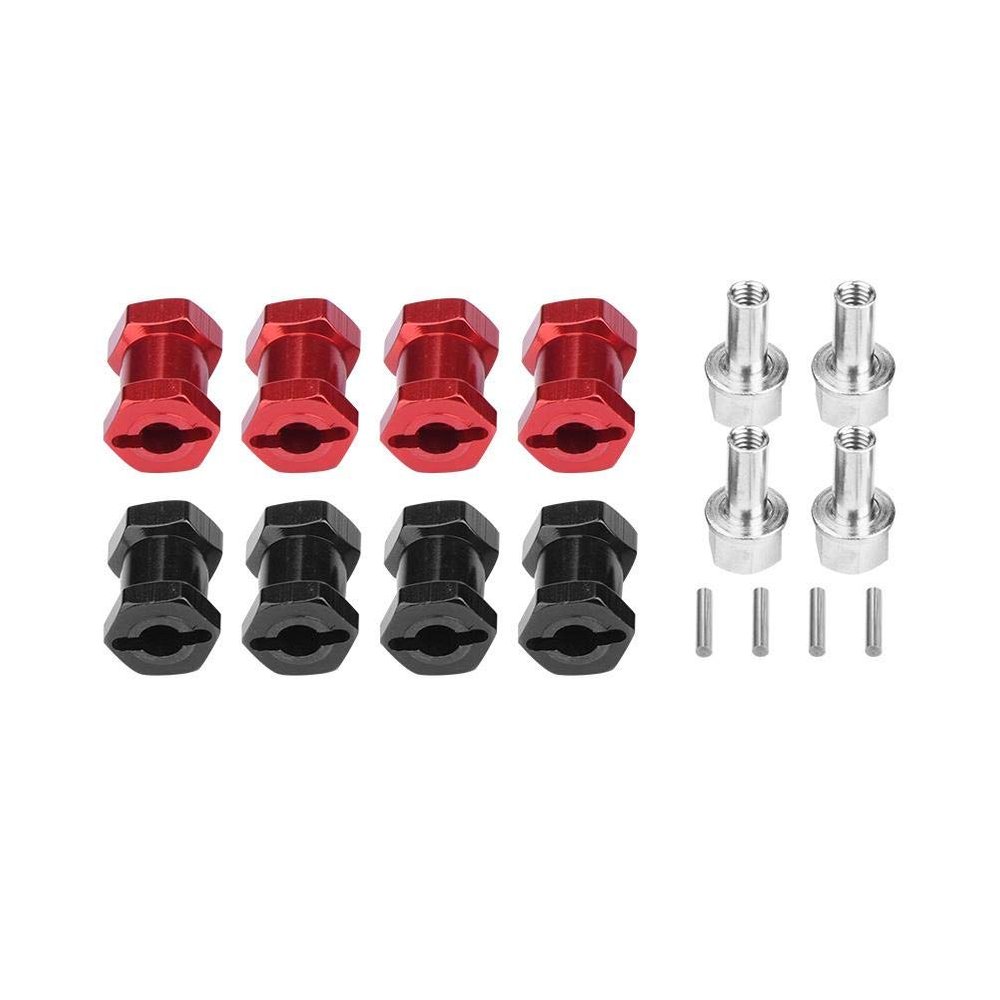4Pcs RC Car Wheel Hub Adaptor, RC Wheel Hex Hub Metal Adaptor for Hsp Remote Control Crawler Upgrade Part(17mm)