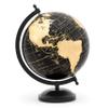 Abbott Collection 57-LATITUDE-10 Spinning Small Decorative Globe, Gold/Black, 11" H view 1