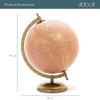 Abbott Collection 57-LATITUDE-10 Spinning Small Decorative Globe, Gold/Black, 11" H view 4