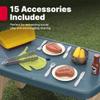 Step2 Sizzle & Smoke BBQ Grill Playset, Indoor/Outdoor Interactive Play with Sounds and Effects, Toddlers 3+ Years Old, 15 Piece Toy Accessories view 4