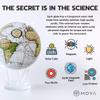 MOVA Globe  Blue Political Map 6 | Rotating World Globe Powered by Light | Educational Home Decor, No Batteries or Wires Needed view 4