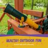 Jack and June Signature Green and Yellow Telescope Playset Attachment Featuring 360 Degree Spin view 4