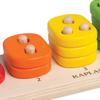 Kaplan Early Learning Toddler Stacking Number Board - 16 Colorful Pieces and Wooden Base for Practicing Color Recognition and Early Math Skills view 3