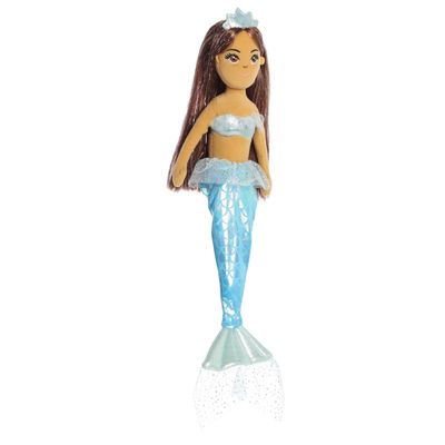 Aurora Enchanting Sea Sparkles Princess Sparkles Yesenia Stuffed Doll - Imaginative Play with Magical Companions - Perfect for Kid's Birthdays and Celebrations - Blue 18 Inches