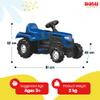 DOLU Ranchero Pedal Operated Ride On Tractor for Kids, Indoor Outdoor Toy Vehicle with Fun Horn and Sturdy Build for for Ages 3 Years and Older, Blue view 4