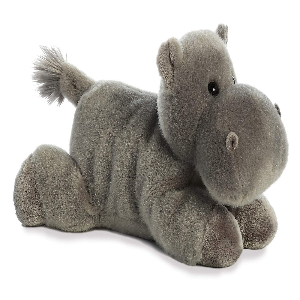 Aurora Adorable Flopsie Howie Hippo Stuffed Animal - Used to Create Imaginative Play Adventures - Perfect for Birthdays, Kids and Adults, All Ages - Gray 12 Inches
