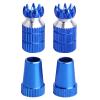 HobbyPark Aluminum RC Transmitter Stick Ends Controller Thumb Rocker M3 Thread for TX Futaba/FrSky/Spektrum DX6i DX7S DX8 DX9 / Taranis X9D /ETurnigy 9X / Hitec Aurora 9 (Blue) view 1