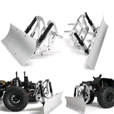 RC-Hub Alloy Snow Shovel Servo Snow Sweeping Tools for 1/10 Axial SCX10 SCX10 II 90046 90047 90027 90028 TRX4 RC Crawler Car