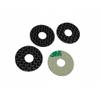 1UP Racing 10404 Adhesive Back Carbon Fiber Body Washers 1 inch OD 0.3 inch ID view 1