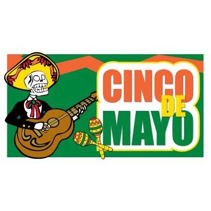 VictoryStore Cinco De Mayo Decorations: Cinco De Mayo Banner - Waterproof Vinyl Banner (4 feet x 8 feet)