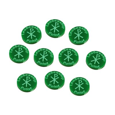 LITKO Leadership Point Tokens Compatible with Dux Bellorum, Green (10)