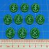 LITKO Leadership Point Tokens Compatible with Dux Bellorum, Green (10) view 3
