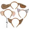 Fun Express - Plush Puppy Ear Headbands (12 Pc) for Birthday - Apparel Accessories - Hats - Head Boppers - Birthday - 12 Pieces view 2