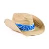 Fun Express Straw Cowboy Hats Bulk Set of 12 - Premium Western Hats for Men & Women with Blue Bandana | Perfect for Rodeo Party Decorations, Cowboy Themed Events & Western Party Favors for Adults view 1