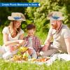 Fun Express Straw Cowboy Hats Bulk Set of 12 - Premium Western Hats for Men & Women with Blue Bandana | Perfect for Rodeo Party Decorations, Cowboy Themed Events & Western Party Favors for Adults view 3