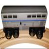Amtrak Diner Wooden Train Superliner Dining Car 4.25 inch Compatible with Other Railroads view 1