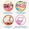 Battat  Play Circle  Shopping Cart & Grocery Set for Kids  Toy Food  Play Kitchen  Pretend Play  3+ Years view 4