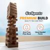 GoSports 3 ft Large Wooden Toppling Tower - Includes Bonus Rules with Gameboard - Choose Your Style view 3