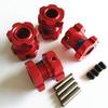 Aluminum Splined 17mm Wheel Hubs Hex Adaptar -4pcs Red for Traxxas 1/10 E REVO 2.0 VXL 8654 7758 view 1