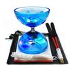 Diabolo Chinese Yoyo Set ,Triple Bearing Diabolo Chinese Yo-yos Juggling Toys Colorful LED Diabolo with Diablo Sticks, Diabolo String&Net Bag, Easier Start/ Faster/ Stable&Lasts Longer (LED) view 1