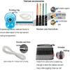 Diabolo Chinese Yoyo Set ,Triple Bearing Diabolo Chinese Yo-yos Juggling Toys Colorful LED Diabolo with Diablo Sticks, Diabolo String&Net Bag, Easier Start/ Faster/ Stable&Lasts Longer (LED) view 4