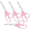 Westcott 15387 8" Pink Ribbon Stainless Steel Scissors (4-Pack) view 1