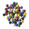AmishToyBox.com Bag of 60 Glass Marbles for Chinese Checkers, 5/8" (16mm) Diameter view 2
