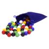 AmishToyBox.com Bag of 60 Glass Marbles for Chinese Checkers, 5/8" (16mm) Diameter view 4