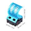 Dilwe RC Motor Heat Sink with Cooling Fan, RC Heat Sink Cooling Fan for 1/10 Scale Electric Car 380/390 Motor Upgrade Part Accessory(Blue) view 2