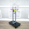 FixtureDisplays Acrylic Raffle Drum with Wheels, Floorstanding - Clear & Black 23X15X45" 119571-NF view 3