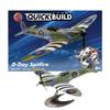 Airfix J6045 Quickbuild Model Airplane Kits for Adults & Kids - D-Day Spitfire - Fighter Jet Plastic Model Kits, Block Building Sets, Snap Together Aircraft Models, Engineering Toys for Gifts view 1