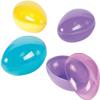 Large Easter Eggs, set of 12, each fillable plastic egg is 7 inch long - X Large Easter Party Supplies view 1
