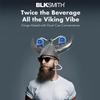 BLKSMITH Viking Drinking Helmet with Straws  Funny Beer Hat Holds 2 Cans  Adjustable Novelty Drinking Helmet Fits 1624" Head  Gag Gift for Men, Dad, Husband, Bachelor Party, Tailgating - (Silver) view 3