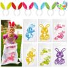 JOYIN 12PCS Easter Potato Sack Race Jumping Bags 24 * 40 with Bunny Ears Headbands for All Ages Kids Easter Theme Party Favor, Easter Eggs Hunt Game Activities,Easter Party Supplies, Party Games view 1