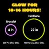 JOYIN 300 Pack Glow Sticks, 100ct 22'' Necklaces and 200 Pcs 8" Glow Sticks Bulk with 300 Pcs Connectors, Bright in The Dark Party Supplies, Neon Light Up, Halloween Party Favors view 3