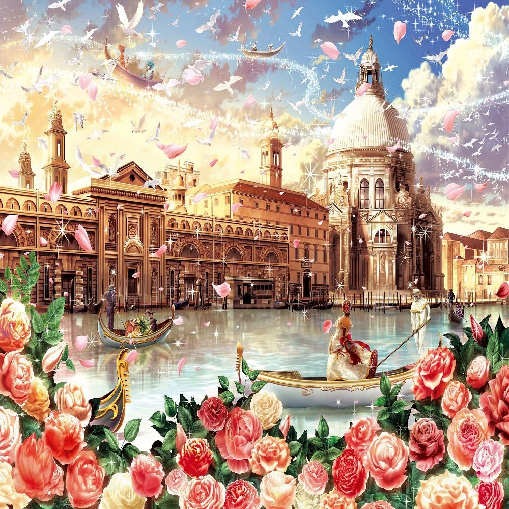 1000 Piece Jigsaw Puzzle Venetian Romance [Shiny Puzzle] (50x75cm)