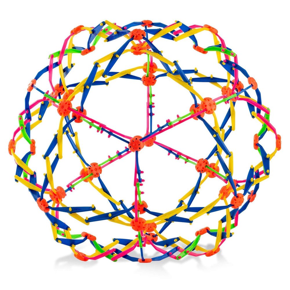4E's Novelty Expandable Breathing Ball Sphere - Breathing Visual, Fidget Toys Expands from 6 to 12" Expanding Sphere for Kids & Adult