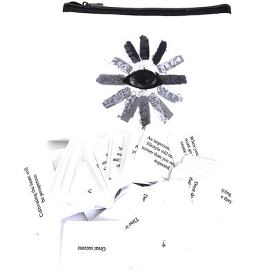 Clarity Power Pack  Mini Fortune Telling Cards  166 Double-Sided Affirmation & Insight Prompts  Pocket-Sized Spiritual Deck with Zip Bag  Daily Guidance, Meditation, or Group Readings