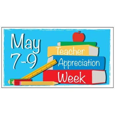 VictoryStore School Banner: Teacher Appreciation Week Banner Vinyl Banner (4 feet x 8 feet, Books)