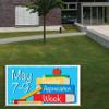 VictoryStore School Banner: Teacher Appreciation Week Banner Vinyl Banner (4 feet x 8 feet, Books) view 2