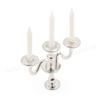 Odoria 1/12 Miniature Candlestick Candelabra with Candles Dollhouse Accessories, 3-arms Silver view 2