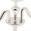 Odoria 1/12 Miniature Candlestick Candelabra with Candles Dollhouse Accessories, 3-arms Silver view 4