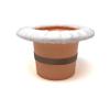 Top Hat Potty for Newborn Infant Potty Training | Elimination Communication | Includes 100% Cotton Undyed Fleece Cozy | Anti-Slip Rubber Band | for EC Baby Potty Training (Peach) view 1