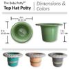 Top Hat Potty for Newborn Infant Potty Training | Elimination Communication | Includes 100% Cotton Undyed Fleece Cozy | Anti-Slip Rubber Band | for EC Baby Potty Training (Peach) view 4