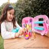 Barbie Club Chelsea Toy Car & Camper Playset, Blonde Chelsea Small Doll, Puppy & 10+ Accessories, Unhitch & Open for Campsite view 2