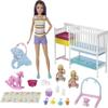 Barbie Skipper Babysitters Inc Dolls & Playset, Nap 'n Nurture Nursery, Skipper Doll, Baby Doll, Crib & 10+ Accessories, Working Toy Bouncer view 1